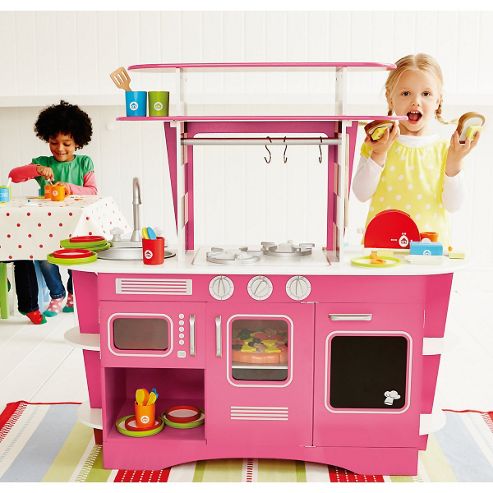 Image of Elc Wooden Diner Kitchen- Pink
