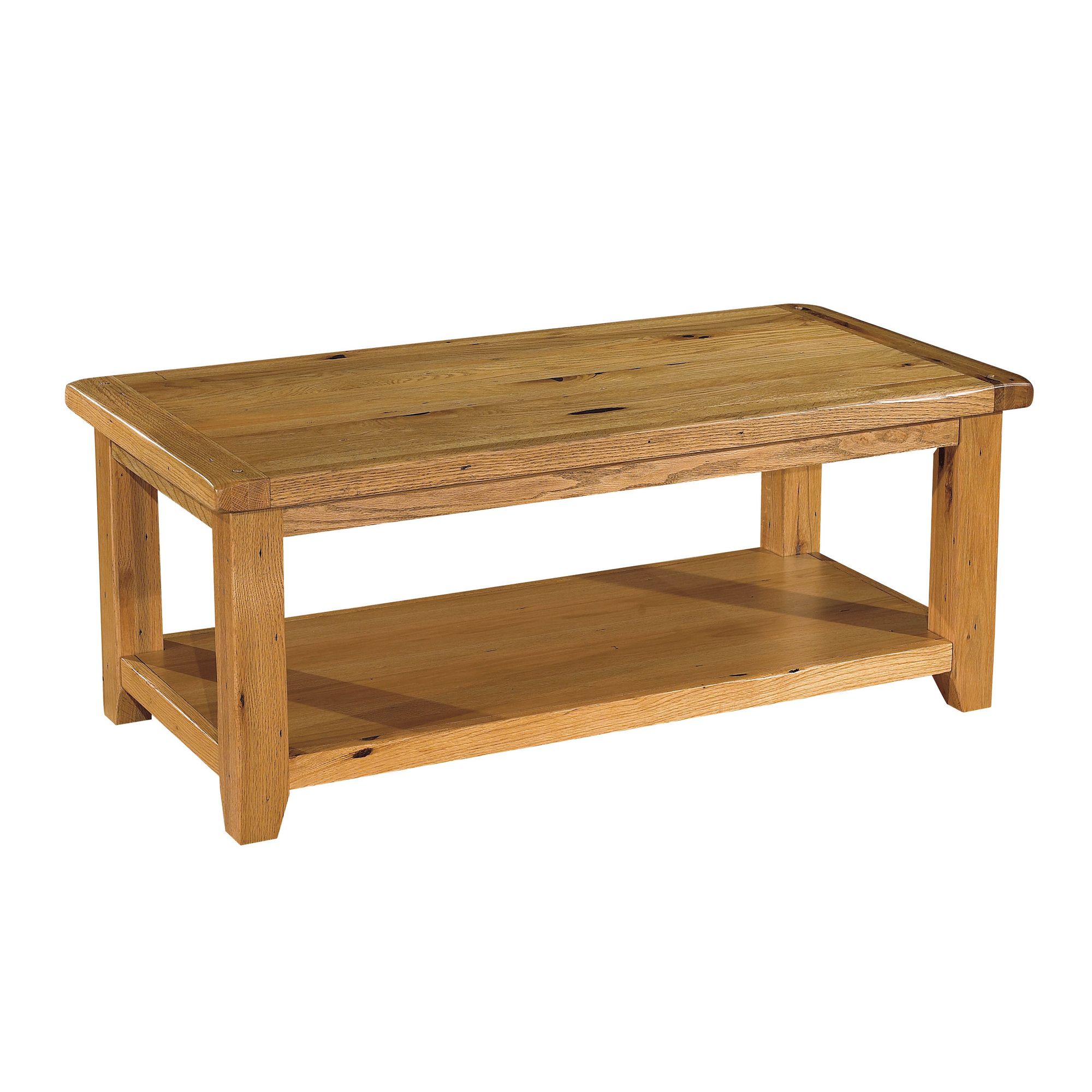 Kelburn Furniture Bordeaux Coffee Table in Medium Oak Stain and Satin Lacquer at Tescos Direct