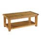 Kelburn Furniture Bordeaux Coffee Table in Medium Oak Stain and Satin Lacquer