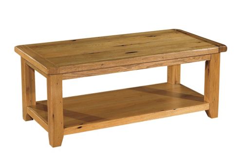 Image of Kelburn Furniture Bordeaux Coffee Table In Medium Oak Stain And Satin Lacquer