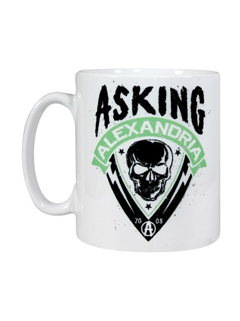 Image of Asking Alexandria Skull Shield Aa 10oz Ceramic Mug