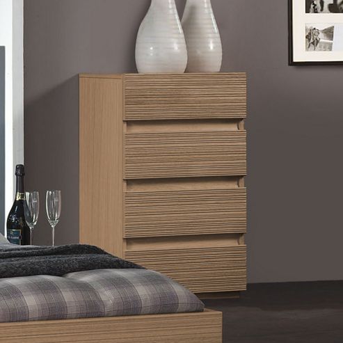 Image of Sleepline Diva 4 Drawer Narrow Chest - Mat Lacquered