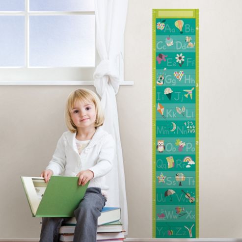 Image of Wallpops!kids Alphabet Kids Growth Chart Wall Kit