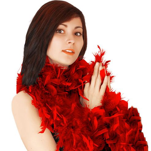 Image of Feather Boa Red