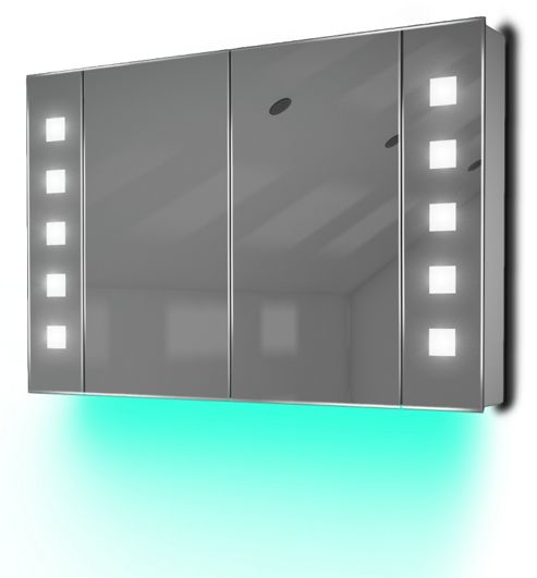 Image of Ambient Demist Bathroom Cabinet With Sensor & Internal Shaver Socket K74t