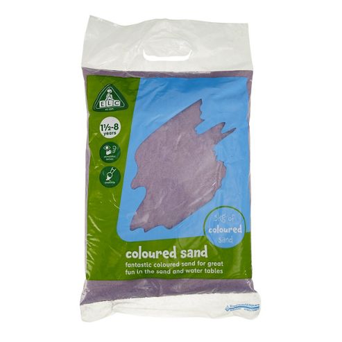 Image of Elc Purple Coloured Play Sand - 5kg Bag