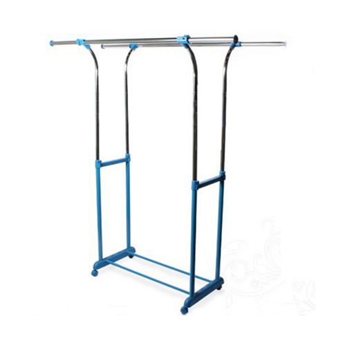 Image of Hang - Double Adjustable Wardrobe / Clothes Hanging Storage Rail