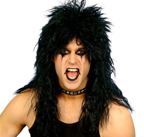 Image of 80's Hard Rocker - Black Wig