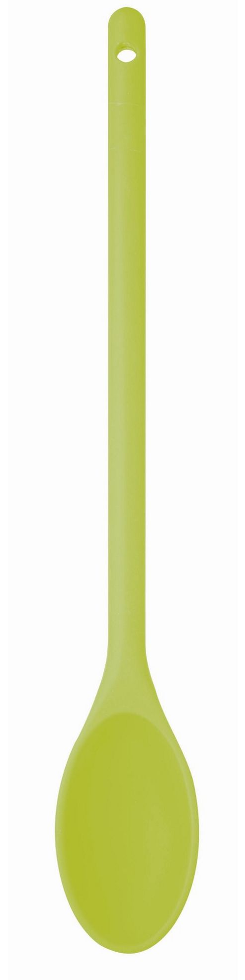 Image of Kitchencraft Colourworks Covered Cooking Spoon In Green - 30 Cm