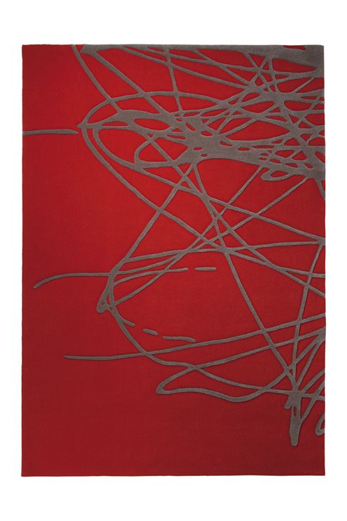 Image of Esprit Brainstorm Burnt Orange Tufted Rug - 170 Cm X 240 Cm (5 Ft 7 In X 7 Ft 10 In)
