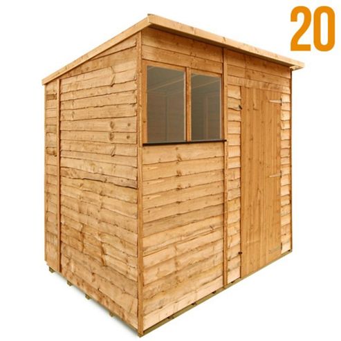  20 Rustic Economy Overlap Pent from our Wooden Sheds range - Tesco