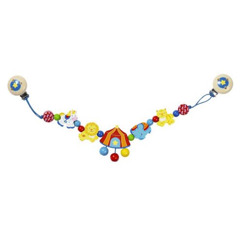 Image of Heimess 735720 Wooden Pram String Clip On (circus)