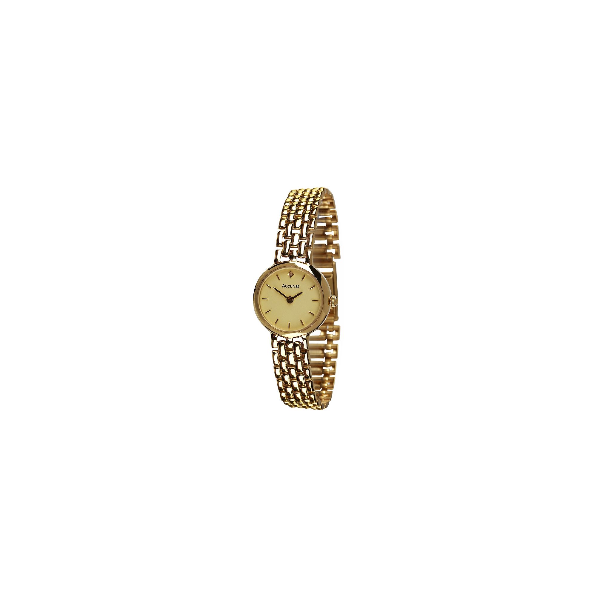 Accurist Ladies 9ct Gold Watch GD2676 at Tescos Direct