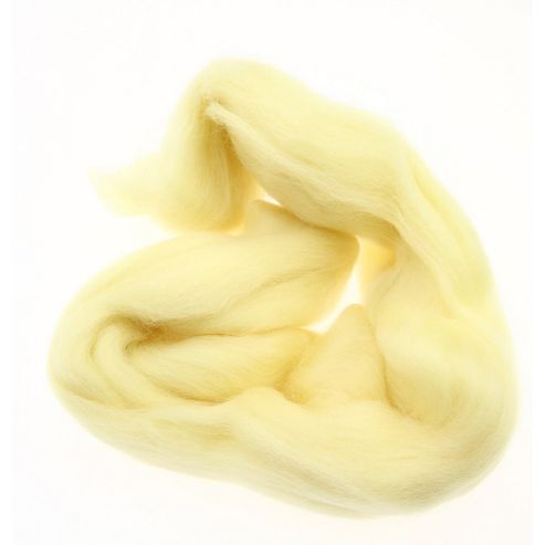 Image of Dhf-r01 Baby Yellow 20g Falkland Wool Tops