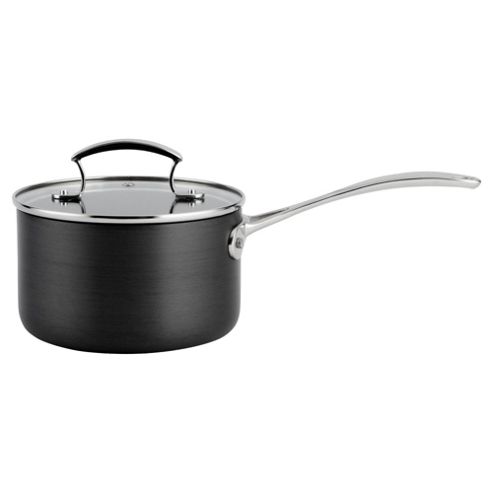 Image of Go Cook 16cm Hard Anodised Saucepan With Lid