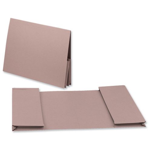 Image of Guildhall Legal Wallet Double Pocket Manilla 315gsm 2x35mm Foolscap Buff Ref 214-bufz [pack 25]