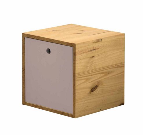 Image of The Cube A Multi-purpose Storage Unit In Antique And Pink