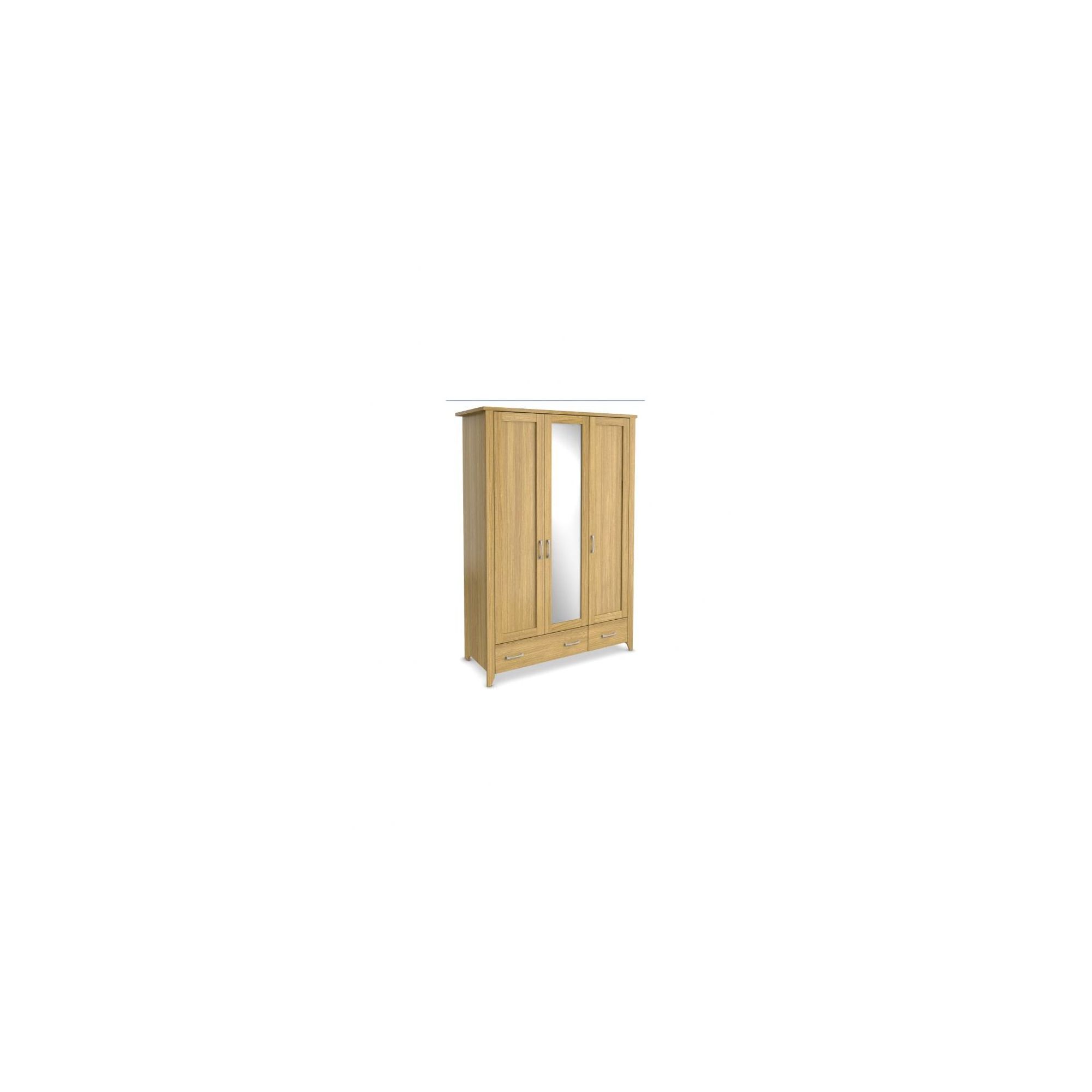 Urbane Designs Tango 3 Door Wardrobe with Mirror in Cancan at Tesco Direct