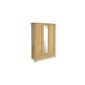 Urbane Designs Tango 3 Door Wardrobe with Mirror in Cancan