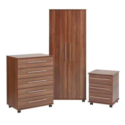 Image of Ideal Furniture Bobby Bedroom Collection - Aida Walnut