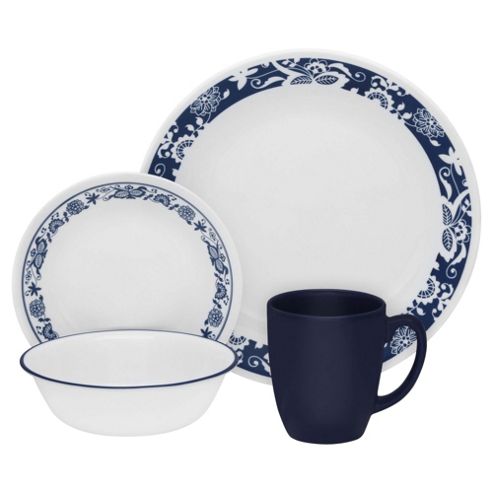 Image of Corelle Livingware True Blue 16 Piece Dinnerware Set