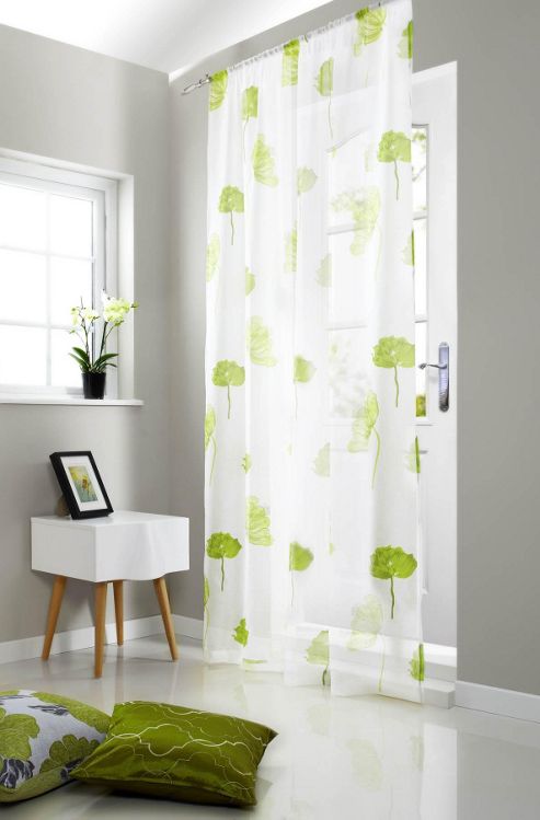 Image of Tuscany Rod Pocket Voile Panel - Green