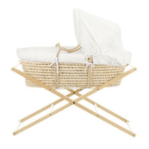 Image of Obaby Folding Moses Basket Stand (natural)