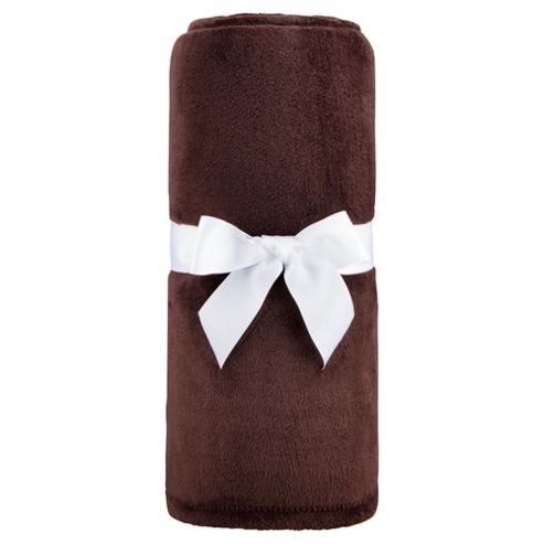 Image of Super Soft Fleece Throw, Chocolate