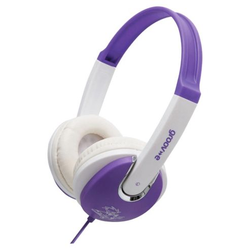 Image of Groov-e Kidz Dj Style Headphone Violet/white