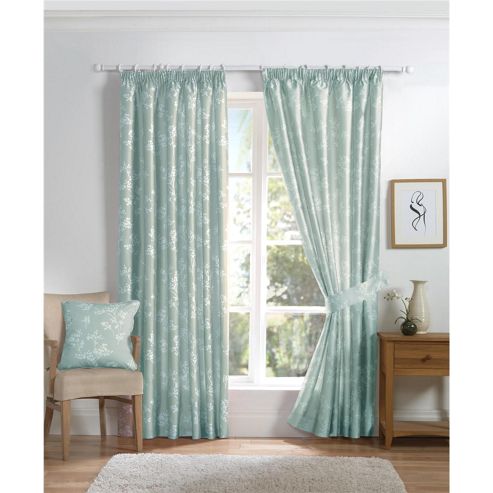 Image of Curtina Anais Duck Egg 66x90 Inches (168x228cm) Lined Curtains