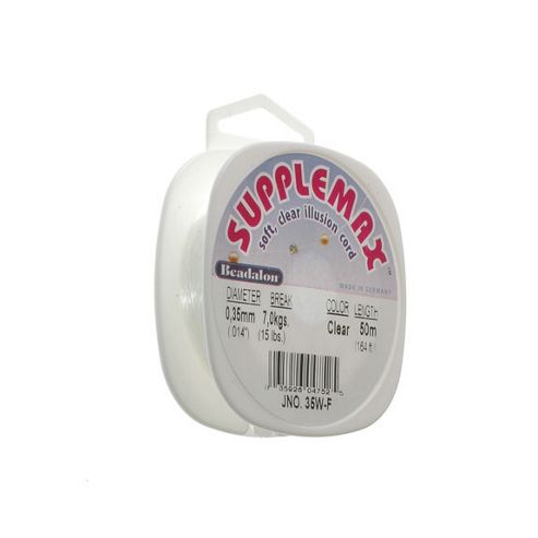 Image of Beadalon Supplemax 0.35mm White 50m