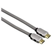 Hama High Speed HDMI Cable plug metal fabric Ethernet 1.5 m