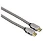 Hama High Speed HDMI Cable plug metal fabric Ethernet 1.5 m