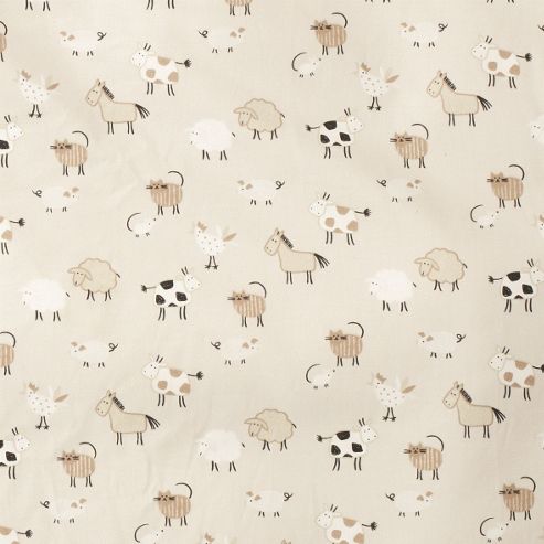 Image of Babydan Standard Reversible Play Mat Biege Farm