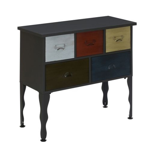 Image of Premier Housewares New York Loft 5 Drawer Cabinet