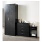 Ashton 2 Door Wardrobe Set Black Ash
