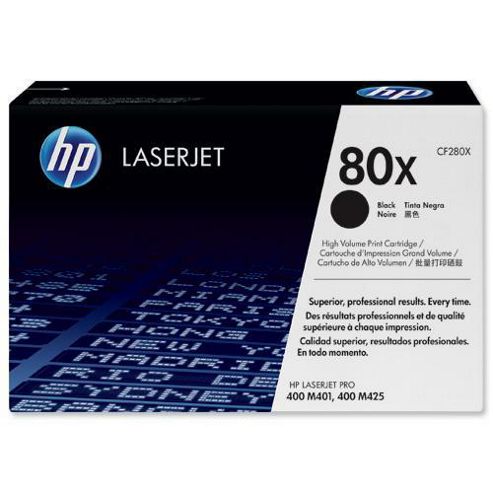 Image of Hewlett-packard 80x Smart Print Cartridge For Hp Laserjet Pro 400 M401, 400 M425 - Black