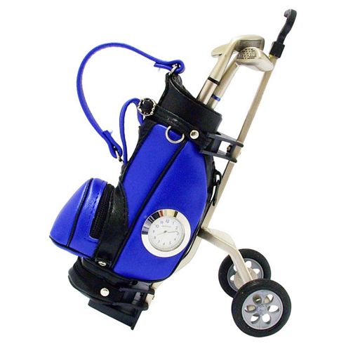 Image of Imperial Clocks Golf Trolley And Pens - Black / Blue