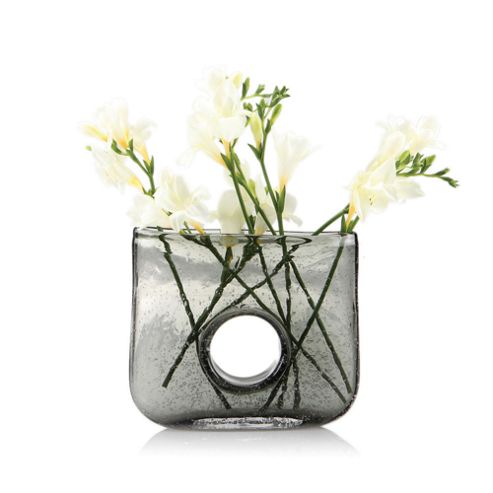 Image of Home Essence Bliss Rectangle Vase - Smoke