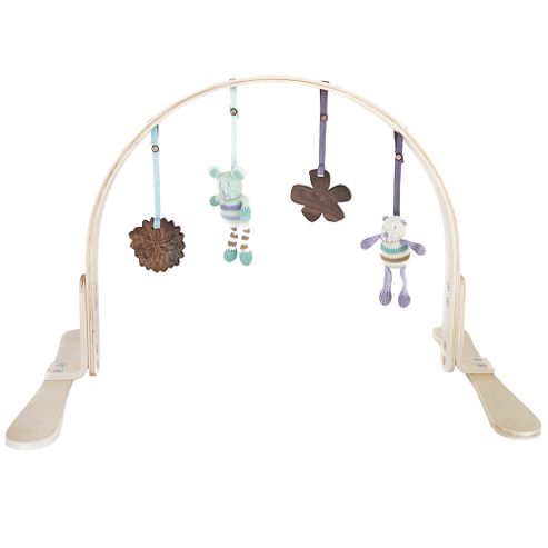Image of Finn + Emma Wooden Play Gym Birch Wood - Flower