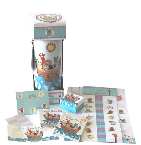 Image of Baby Boy Gift Dumbo Elephant Nappy Cake (three Tier)