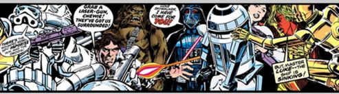 Image of Star Wars Wallpaper Border - Cartoon Themed