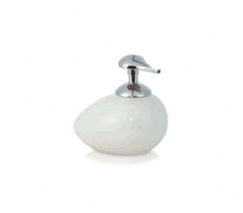 Image of M--ve White Porcelain Soap Dispenser In Snow (set Of 2)