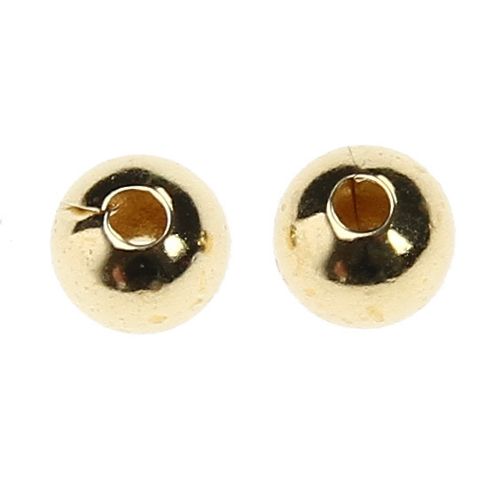 Image of Plated Metal Bead - Gold - 20 Pack