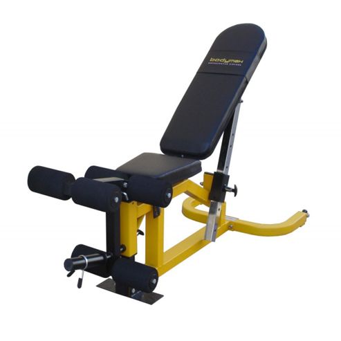 Image of Bodymax Cf510 Elite Utility Flat-incline-decline Bench With Leg Curl And Preacher