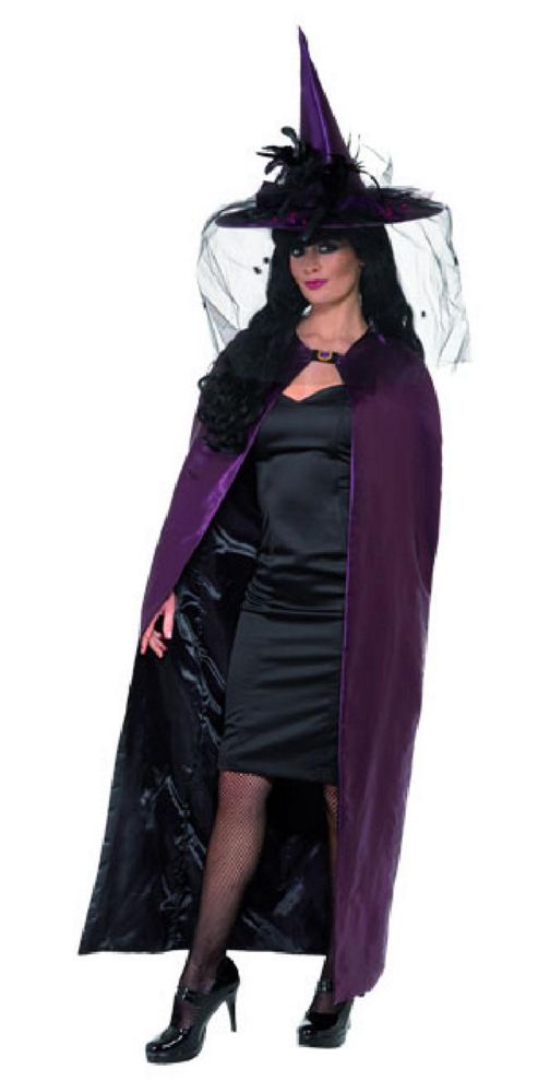 Image of Reversible Cape Purple - Adult Costume Size: 8-12