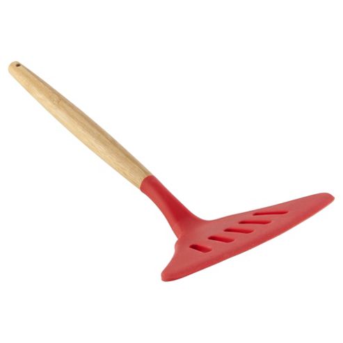 Image of Tesco Bamboo And Silicone Slotted Turner, Large