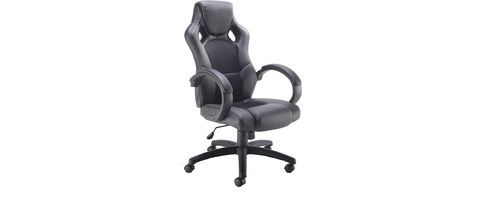 Image of Arista Bolt Leather Racing Chair Black Kf73591
