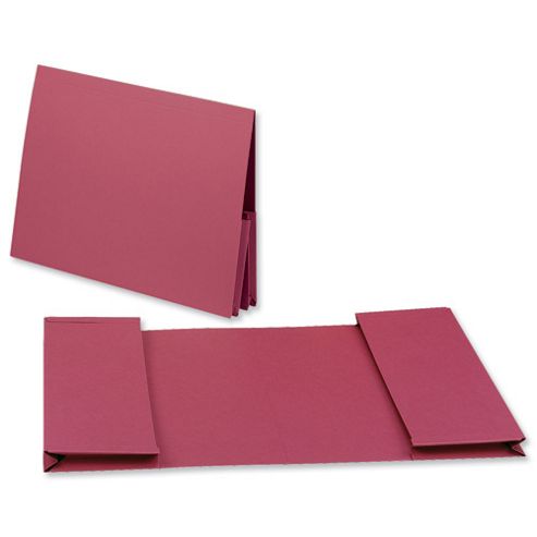 Image of Guildhall Legal Wallet Double Pocket Manilla 315gsm 2x35mm Foolscap Red Ref 214-redz [pack 25]