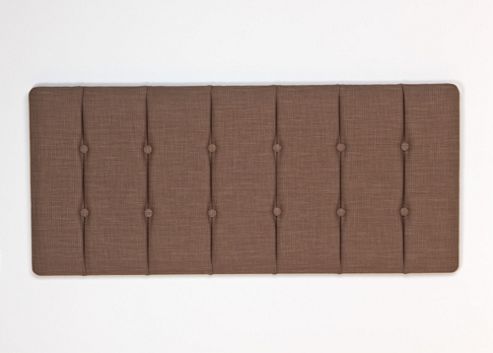 Image of Kyoto Chester Buttoned Upholstered Headboard - Single - Victoria Mink
